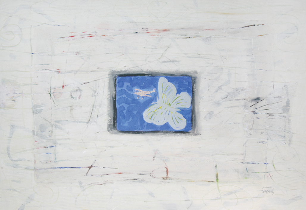 박형석 Park, Hyung-Seok  공간비행 53×41cm, 한지에 혼합재료