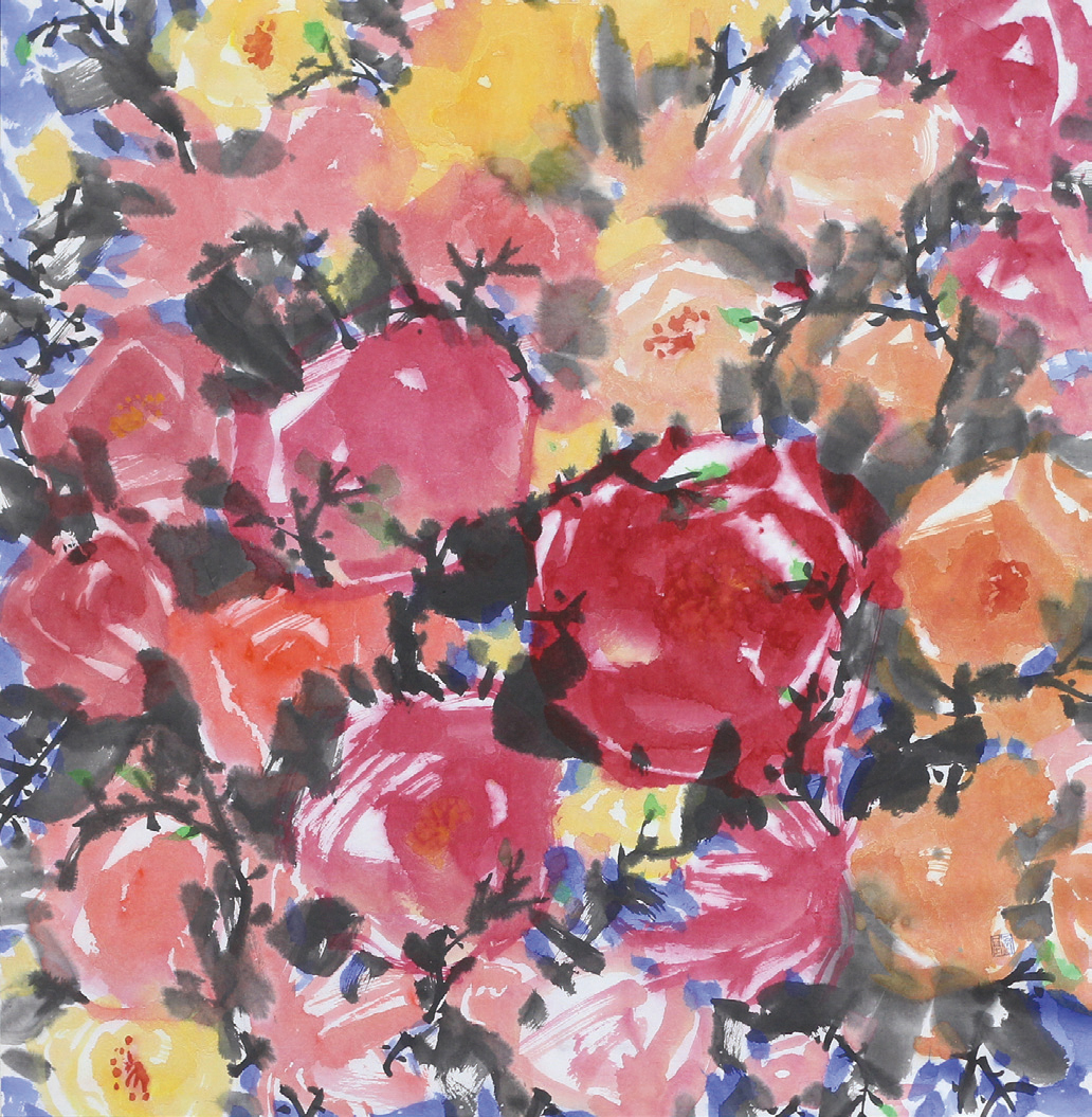 홍원기 Hong, Won-Ki  자연스러움 1 70×67cm, 지본수묵채색, 2018